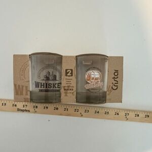 Cristar Whiskey Glasses Set of Two 10 1/2 oz Lexington Rocks Glasses - NEW